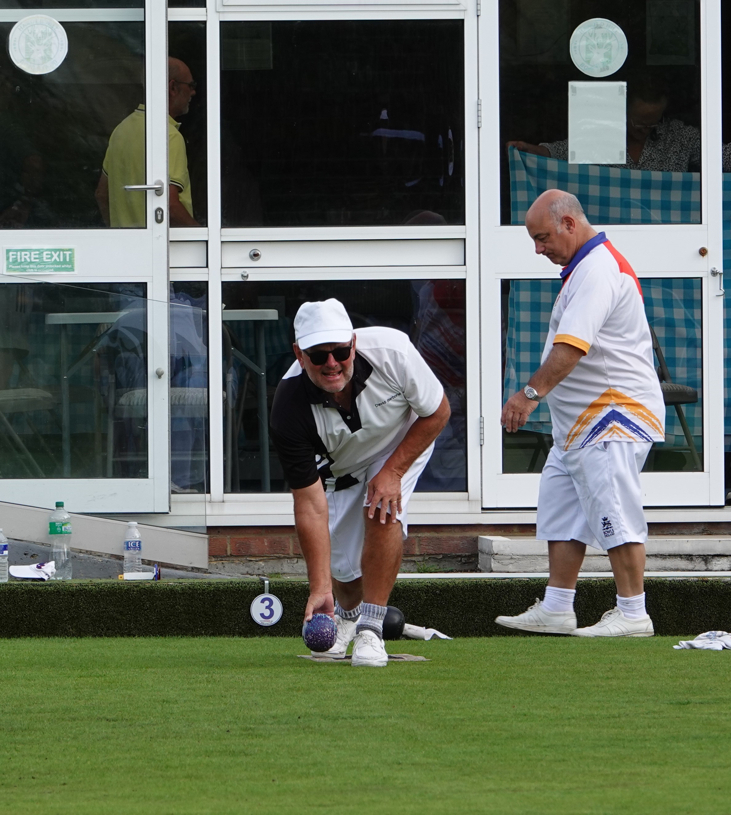 photo of David Barbone delivering the bowl.